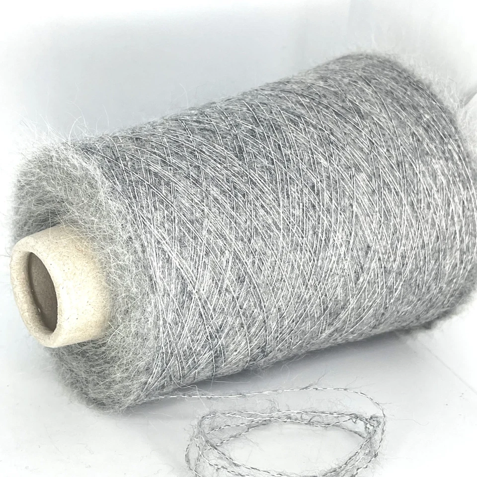 Multicolor KID MOHAIR WOOL Yarn on Cone LACE WEIGHT Knitting *USA TARIFF FREE* - Image 1 of 1