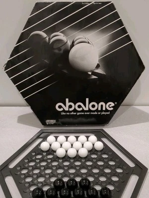 ABALONE Marble Strategy Complete Board Game 1990 - Image 1 of 4
