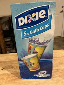 2008 NOS Dixie 5oz Bath Cups Tropical Fish Design NIB - Picture 1 of 1