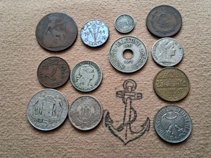 Altes Münzlot der Welt - 12 VINTAGE MÜNZEN 1800er / 1900er Jahre - Lot #875-8 - Bild 1 von 9