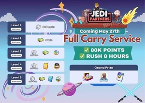 🔥 RUSH 8h 🔥 Jedi Partners Event Monopoly - Full Carry Service 80k - Picture 1 of 13