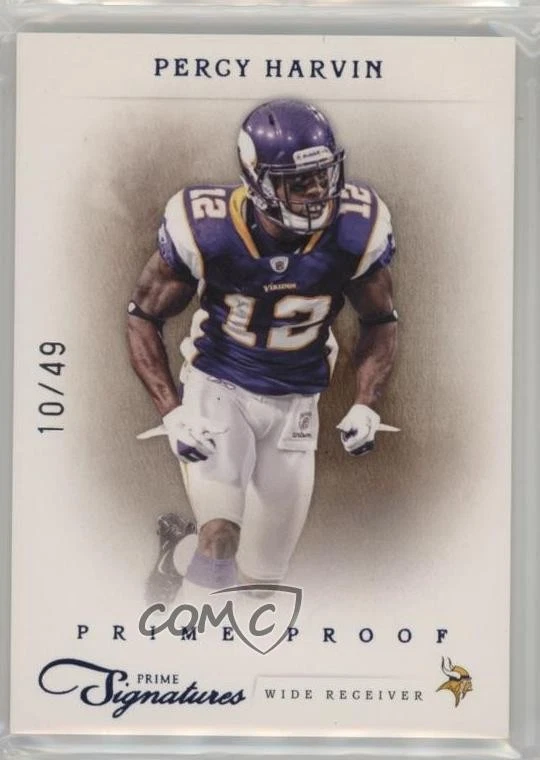 2011 Panini Prime Signatures Prime Proof Blue /49 Percy Harvin #134 - Image 1 of 2