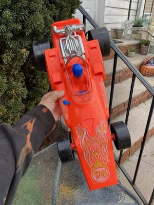 18” Vtg Gay Toys Inc Race Car Rare USA Large Plastic Firestone # 98 Red Indy car - Image 1 of 4