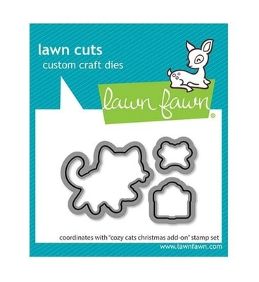 Cortes de gramado fawn artesanato personalizado die aconchegante gatos complemento de Natal - Imagem 1 de 4