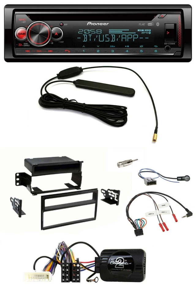 Pioneer USB DAB Lenkrad Bluetooth CD Autoradio für Nissan Tiida Versa 07-11 C11 - Bild 1 von 4