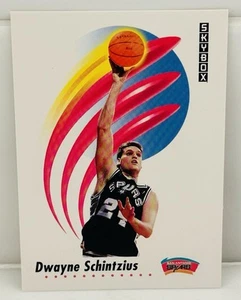 1991-92 SkyBox Basketball #262 Dwayne Schintzius - Rookie San Antonio Spurs - Picture 1 of 2