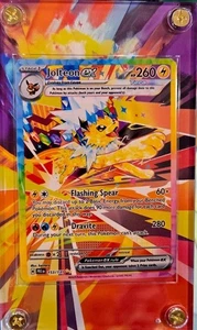 Estuche de ilustraciones extendido personalizado Pokemon Jolteon EX 153 Prismatic Evolution - Imagen 1 de 1