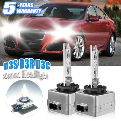 For Jaguar XF 2012-2019 -D3S HID Headlight Replacement Bulbs High Low Beam 2PCS - Image 1 of 4