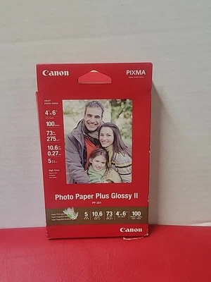 Canon PP-301 Photo Paper Plus Glossy II, 4x6 inch - 100 Sheets - Image 1 of 2