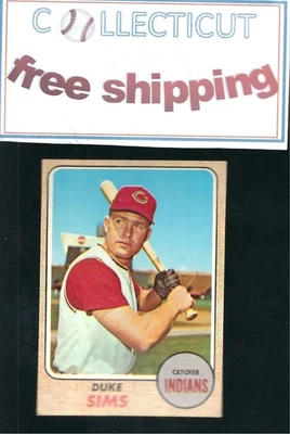 1968 Topps - High # Duke Sims #508⚾ EX-NM✨ free shipping⚾ - Image 1 of 2