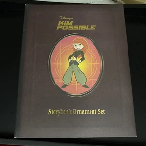 BRAND NEW! RARE DISNEY VINTAGE KIM POSSIBLE CHRISTMAS STORYBOOK ORNAMENT SET! - Picture 1 of 6