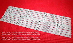 NEU ERSATZ LG LEDS 55UJ630V 55UJ634V 55UJ635V 55UJ63_UHD_A 55UJ63_B 55LJ55 - Bild 1 von 3