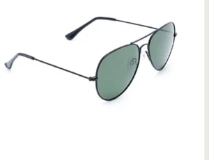 Aviator Sunglasses light weight Black Frame shades polarized TAC lenses 138mm - Picture 1 of 6