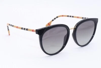 BURBERRY B 4316-F 3853/11 BLACK ROUND GRADIENT AUTHENTIC FRAMES SUNGLASSES 57-19 - Image 1 of 4