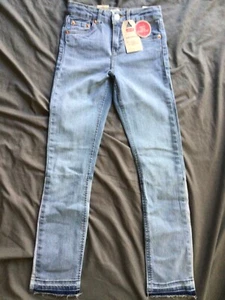 Levi’s Girlfriend Girl’s Soft and Stretchy Mid-Rise Denim Blue Jeans Size: 8 Reg - Picture 1 of 9