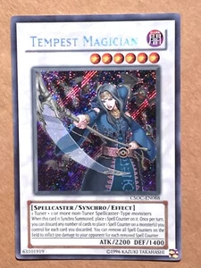 yugioh Tempest Magician CSOC-EN088 Secret Rare Unlimited Edition near mint - Picture 1 of 3