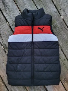 Puma  Vest Black Red White, Youth Size M 10-12, Also Fit Women XS - Picture 1 of 3