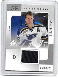 AL MacINNIS 2001 SP JUEGO USADO HERRAMIENTAS DEL COMERCIO JUEGO CAMISETA USADA - Imagen 1 de 1