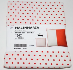 IKEA Malinmaria Maria Vinka 20 x 20" Pillow Cushion Cover White Red Polka Dots - Picture 1 of 7