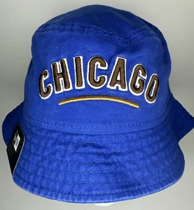 New Era Chicago Cubs Tiramisu Logo Blue Bucket Cap/Hat Large MLB Baseball NWT - Picture 1 of 13