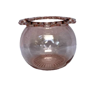 1930 Anchor Hocking Pink Depression Glass Bowl Old Colony Open Edge Lace - Picture 1 of 3