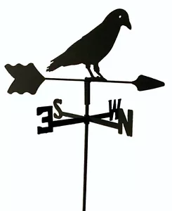 VELETA ESTILO CUERVO NEGRO ESTILO JARDÍN NEGRO HIERRO FORJADO ASPECTO HECHO EN EE. UU. TLS1048I - Imagen 1 de 1
