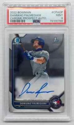 2022 Bowman Chrome Damiano Palmegiani Prospect Auto #CPA-DP PSA 9 Blue Jays (e) - Image 1 of 2