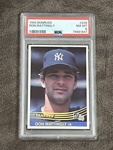 1984 Donruss Don Mattingly #248 PSA 8 NM-MT Rookie RC New York Yankees 