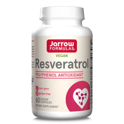 Jarrow Formulas, resveratrolo, 100 mg, 60 capsule - spedizione lampo - Immagine 1 di 2