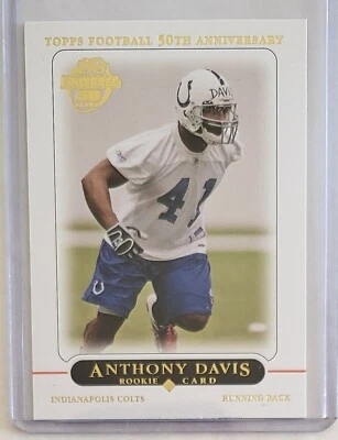 2005 Topps Rookie #386 Anthony Davis Indianapolis Colts Football Card  - Image 1 of 2