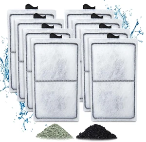 8 Pack PF-S Filter Cartridges for Top Fin Silenstream PF10 Power Filters, Rempla - Picture 1 of 7
