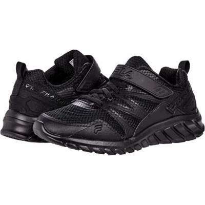 NEW Fila Cryptonic 7 Strap elastic black Work Shoes Women's 8.5 Kid's 6.5 - Image 1 of 4
