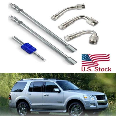 6x Dual Wheel Valve Stem Extension For Ford Explorer F150 Pickup Truck Mercury - Image 1 of 4