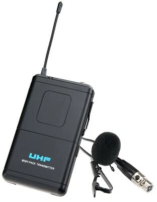 Toller Funk Taschensender Bodypack mit Lavaliermikrofon UHF Funk-Set 828,175 MHz - Bild 1 von 4
