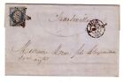 Enveloppe 1854 Cachets Paris, Charleville, "B" majuscule, N°14A s/Lettre Type 1