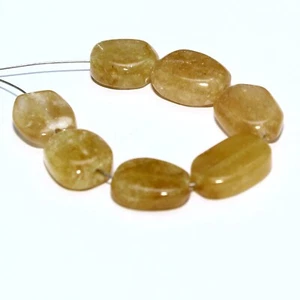 Cuentas ovaladas lisas de aventurina briolette naturales sueltas para hacer joyas - Imagen 1 de 5