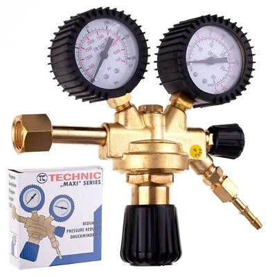 TECHNIC Reduzierer Argon CO2 Druckminderer Druckregler Gasarmatur MIG MAG WIG TIG Schutz