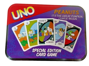 PEANUTS Special Edition UNO card game Charlie Brown Great Pumpkin Halloween - Picture 1 of 13