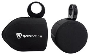 Pair Marine Neoprene Covers For Pyle PLMRWB65LEW 6.5" Wakeboard Tower Speakers - Picture 1 of 3