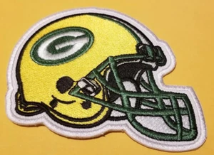 Green Bay Packers NFL helmet Embroidered Patch approx 2.75x3.25" - Picture 1 of 2