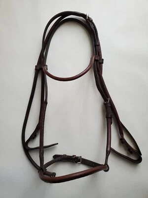 Коричневая уздечка Courbette Lemetex в рулонах из арабского кобура размер - Изображение 1 из 4