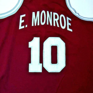 NBA Basketball EARL MONROE Braves HS Men's Size 54 Jersey LEGENDARY GAME - Picture 1 of 7