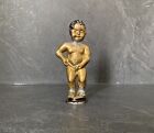 Figurine ancienne Manneken Pis en bronze doré - Belgique - 