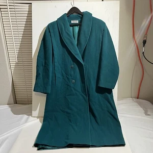 Vintage Forecaster of Boston Womens Wool Trench Coat Academia 90s Y2K - Picture 1 of 17