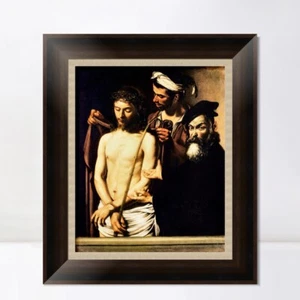 Framed Canvas Art Giclee Print ECCE Homo by Michelangelo Merisi da Caravaggio - Picture 1 of 16