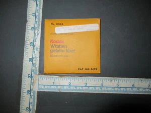 FILTRO GELATINA KODAK WRATTEN SIGILLATO 3"X3" #85N3 - Foto 1 di 1