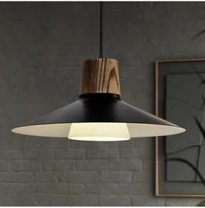 1 Kitchen Pendant Lighting Over Island, Wood Pendant Light Vintage, - Picture 1 of 9