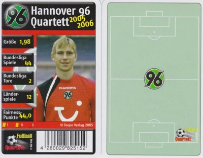 TEEPE Hannover 96 Quartett Kartenspiel 2005/2006 Karten Fußball Bundesliga Neu OVP