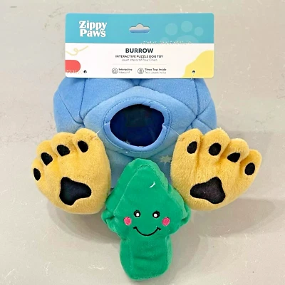 Zippy Paws 7” Plush Burrow Interactive Puzzle Dog Toy & 3 Toys Inside BRAND NEW - Image 1 of 4