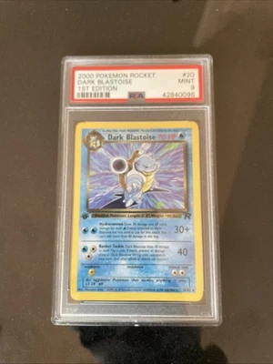 Pokémon TCG Dark Blastoise Non-Holo 罕见第 1 版 PSA 9 — 第 1/4 张图片